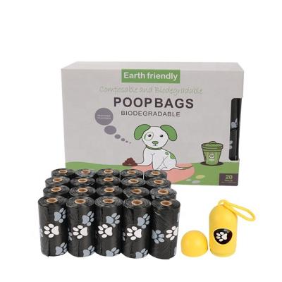 China Sustainable Plastic Earth Dog Poop Bag Dispenser Flushable Poop Bags for sale