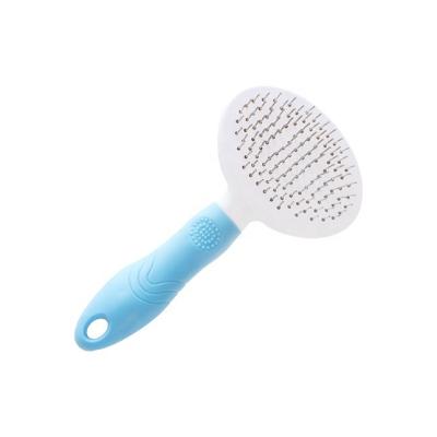 China Wholesale Colorful Viable Pet Care Accessories Stainless Steel Pin Pet Hair Remover Grooming Brush for sale