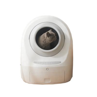 China Large Cat Litter Box Furniture Self Automatic Fully Enclosed Luxury Viable Cleaner Cat Litter Box For Cat for sale