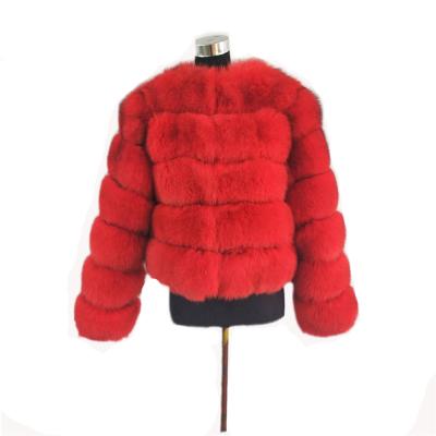 China New Winter Coat Women's Fox Fur Coat Fashion Anti-Shrink Shorts Style Real Fur Jacket For Lady for sale