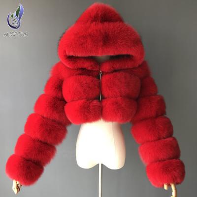 China Popular Super Viable Keep Warm Fashion Fake Fur Shorts Coat Red Faux Fur Coat For Women for sale