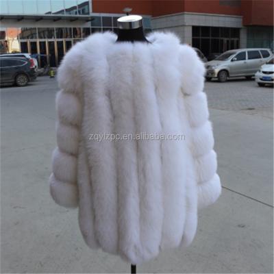 China New Design Ladies Custom Made Warm Fur Jacket Women's Real Fur Coat Size Fox Winter Fur Coat for sale