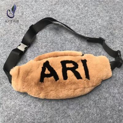 China Hot Selling Winter Rabbit Fur Bag Shoulder Cross - Body Bag Custom Pussy Pack Clips Waist Bag for sale