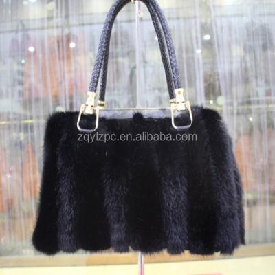 China Wholesale price lady mink fur handbag, fashion lady bag, ladies shoulder bags for sale