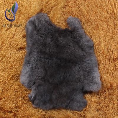 China China Factory 100% Real Auto Animals Fur Black Upholstery Rabbit Fur Plate Wholesale for sale