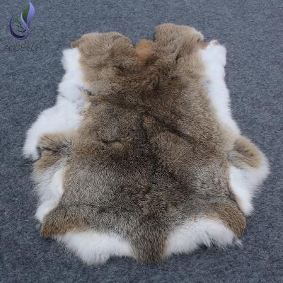 China Auto Upholstery 30cm*40cm Hot Selling Natural Brown Rabbit Fur Skins Wholesale For Girls for sale