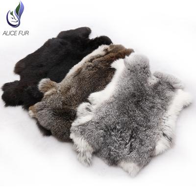 China Natural Rabbit Fur Auto Upholstery Prices Best 100% Real Skins Wholesale for sale