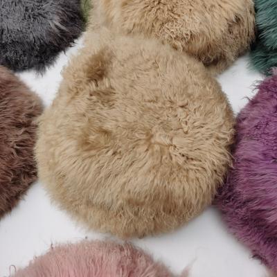 China Long Curly Curly Hair 100% Mongolian Lamb and Sheep Fur Pelt Residential Rugs and House Rugs for sale