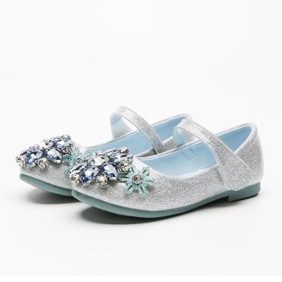 China Wholesale Breathable Princess Christmas Gift Party Elegant Diamond Design Kids Girls Shoes Mary Jane Dress For Kids Little Girl Shoes for sale