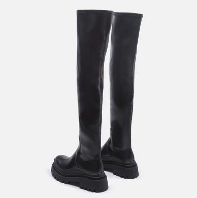 China 2022 female side zipper EUR 35-42 lightweight women thigh high boots over the knee woman boot plus size shoes winter long boot for women for sale