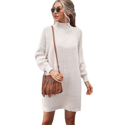 China Anti-wrinkle Europe and the American mid shoulder long sleeve knitwear winter style half collar sweater for sale