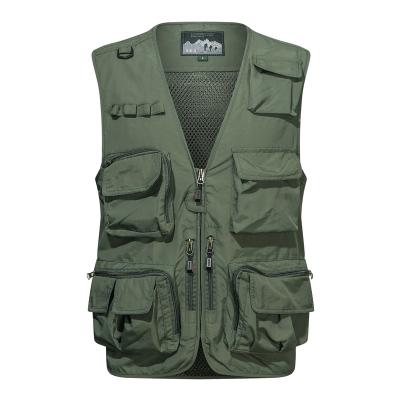 China QUICK DRY Custom Multi Pockets Mens Vest Vest Cargo Vest With LOGO Mens Utility Vest for sale