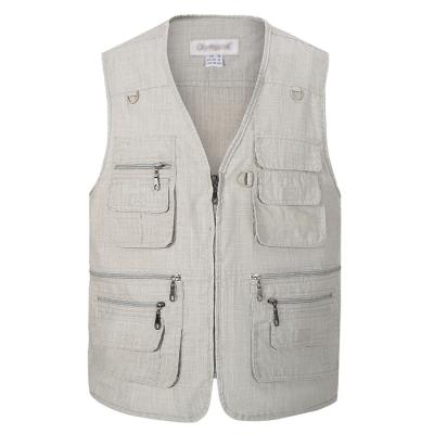 China Multi-pocket/Outdoor Leisure/Can Be Worn In All Seasons/Adjustable Size 2021 New Breathable Vest For Men'S Formal Custom Men'S Vest Packet Jacket Men's Fishing Vest for sale