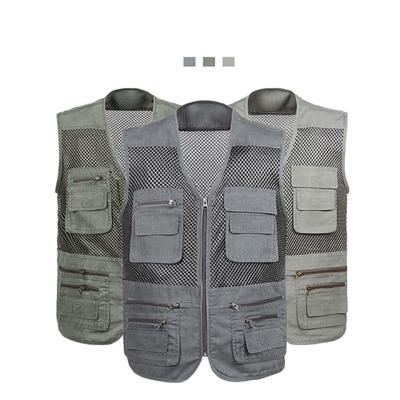 China Multi-pockets/with large pockets/comfortable and wearable custom made utility men's hidden vest/vest vest fishing quick dry breathable material vest pack vest for sale