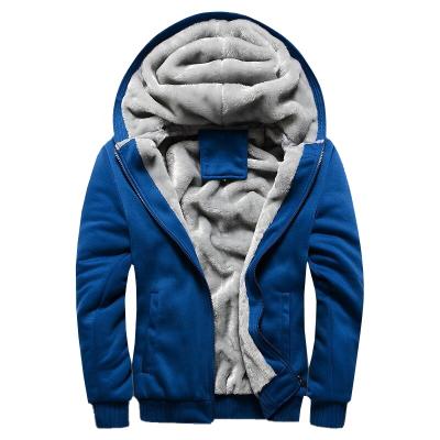 China Sports Men's Performance Anti-pilling Full-zip Fleece Hoodie Men's Heavy Fleece Winter Leisure Warm Jacket for sale