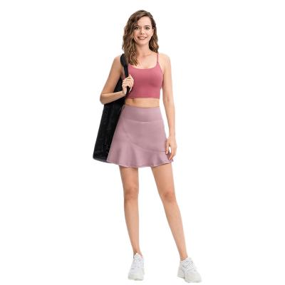 China Women Anti-static Wholesale Sports Exercise Tennis Quick Dry Lightweight Skirt With Phone Pocket for sale