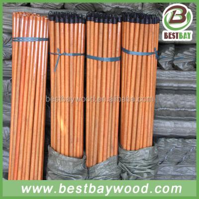 China Various Hangers Factory Direct Selling Plastic PVC Coated Wooden Broomstick, Wooden Stick, Wooden Broom Handle for sale