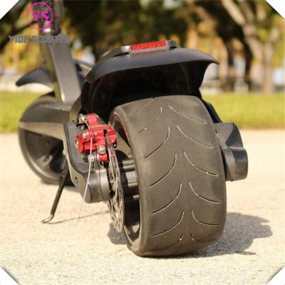 China Alluminum Alloy Germany Standard Fat Wheel 10 Inch Wide Kick Scooter Electric Adult Electric Scooter With Double Hub Brake for sale