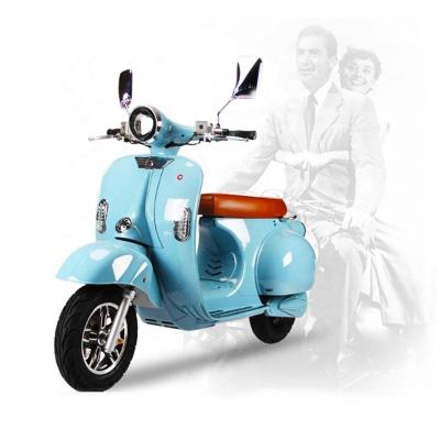 China Bluetooth Speaker+LED Light Factory Hot Sale Italy Style EEC 800W72v20ah Retro Electric Scooter Vespa 2021 With High Quality For Adult Customize for sale