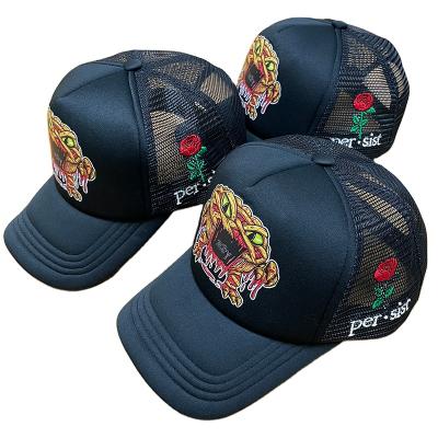 China JOINT hot factory which makes hot quality hot sale printing and embroidery sponge mesh trucker hat foam trucker hat trucker hat topi for sale