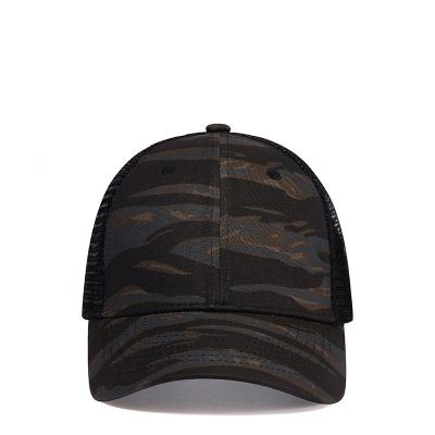 China breathable & Hot Custom Dad Mesh Hat Embroidery Logo Embroidery Logo Camouflage Men's Baseball Cap Mesh Hat Dad Hop Hat Man gorras de beisbol for sale