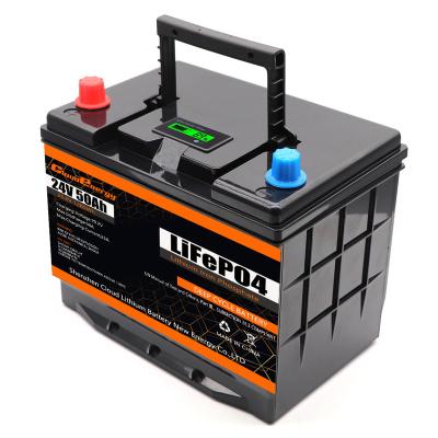 China Energy OEM Logo 24V 50Ah BMS 12V IP61Lifepo4 Battery Pack Front Terminal Battery Storage for sale