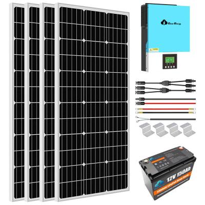 China Home Smart Hybrid Photovoltaic Home Off Grid 400W Systems 5Kwh 10Kwh 15Kwh 20Kwh 25Kwh 30Kwh Home Solar System Solar Power Kit for sale