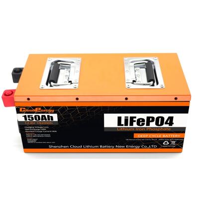 China Energy cloud energy 12v 150ah lifepo4 battery pack lithium storage for solar systems litio battery iron phosphate 12.8v lipo storage for sale