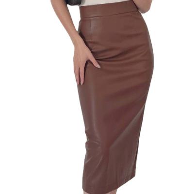 China Amazon Anti-Static Quick Sell Skirt Leather Bodycon Skirts Girl Office Wear Ladies Skirts for sale