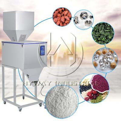 China HY-5000 Semi-auto Food Factory Outlet 50-5000g Powder Weighing Filling Machine Filler / Powder Auger for sale