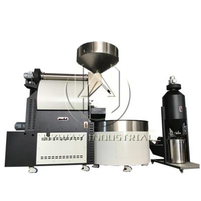 China Italy Outdoor Industrial Gas Burner Coffee HW-60kg Automatic Coffee Burner Machine for sale