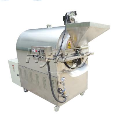 China Frying Oil Factory 100kg/batch Dry Nut Roaster Nut Home Cocoa Beans Machine Mini for sale