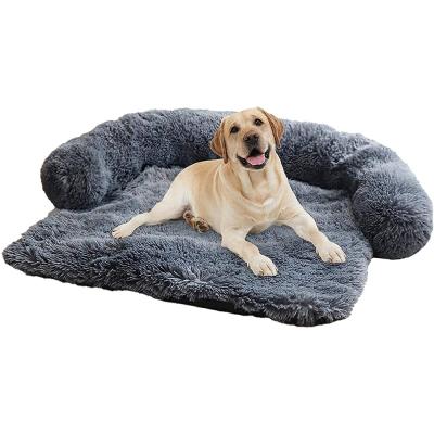 China Travel Newly Launched Customizable Machine Washable Detachable Soft Pet Bed Plush Sofa Mat For Dog Cat for sale