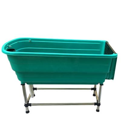 China Customized Viable Dog Tub Pet Grooming Wash Tubs Portable Pet Grooming Plastic Tub for sale