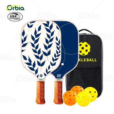 China Customized ORBIA Hot Selling Pickleball Set Fiberglass Thermoformed Pickle Ball Set With Carry Bag 2 Paddle 4 Balls for sale