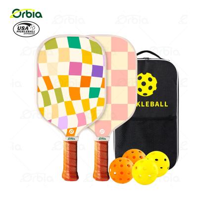 China Customized Orbia Fiberglass Pickleball Rackets Set Pickleball Set With Net Indoor Outdoor Pickleball Set for Beginners and Pro for sale