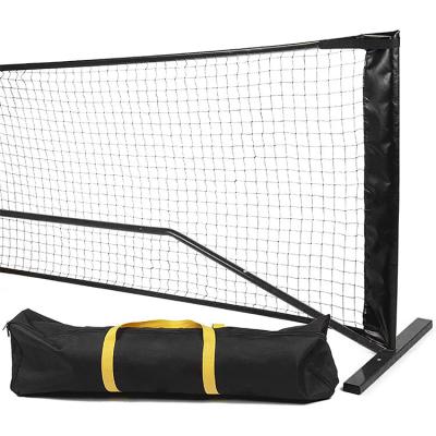 China Pickleball trainning net Fast Delivery Portable Pickleball Net 22ft Oval Tubing Pickleball Net System Professional Net Regulation Size for sale