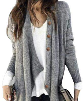 China Pattern Type: Solid Sleeve Type: Long Sleeve Elasticity: Slightly Stretchy Thickness: Mid-weight Material: Cotton-Blend Cotton Blend Cardigan Customization Women's Long Sleeve 2021 Sweaters for sale