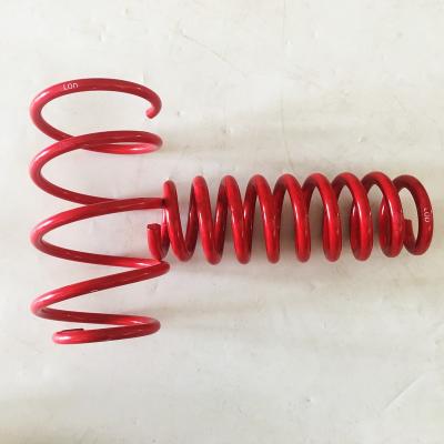 China Steel red coil suspension lowering spring for E92 automatic for sale