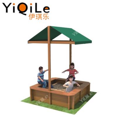 China Bring Happiness 2-5 Children Wooden Slide With Play House Hot Selling Kids Wooden Outdoor Playground Equipment for sale