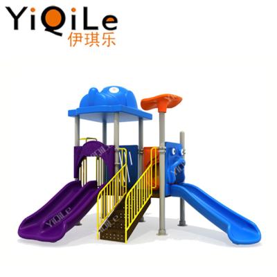 China Popular Plastic Kids Playground Slide Swing Set Outdoor Plastic Slide Game For Kids Playground Equipment for sale