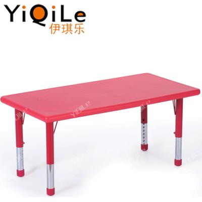 China School Sets Different Colors 6 People Rectangle Table Children Furniture In School for sale