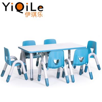 China Simple European children study chair plastic table and chair children study table chair and children's table chair for sale