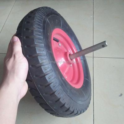 China Garment Shops Greece Style Wheelbarrow Rubber Wheel 4.80 / 4.00-8 With Steel Axle for sale