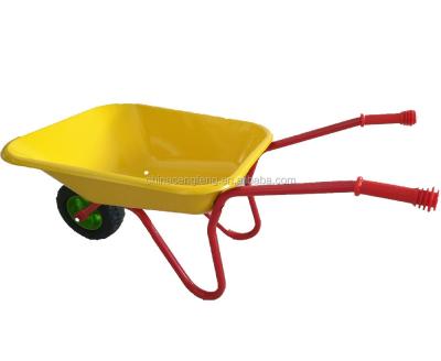 China Kids Play Tray Kids Steel Wheelbarrow for sale