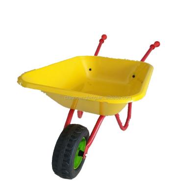 China Children Play Kids Wheelbarrow Mini Garden Wheelbarrow for sale