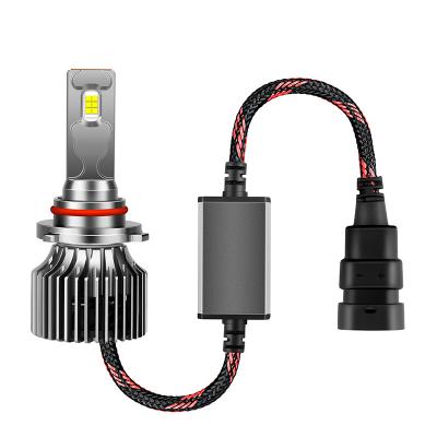 China 6063 Super Bright Adjustable Led Car Light H7 Lamp 15000lm H11 H4 Copper Smallest Size Aluminum+Red High Power Automotive Auto Led H7 Led Headlight for sale