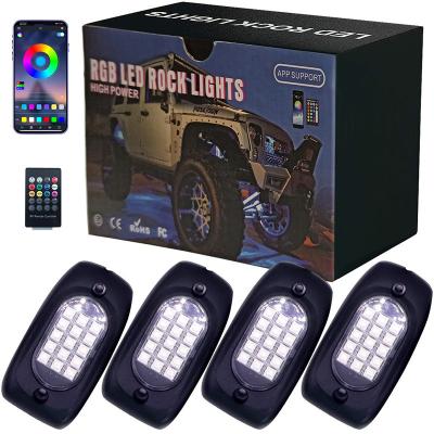 China 6 8 Pods RGB Car Rock UTV 4 Lights Kit Music Mode Underglow Lighting For Off Road UTV ATV Truck Boat Remote Control APP for sale