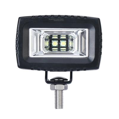 China Aluminum + PC 20W Wide Angle Single Row Flood Cr EE Light Bar Led Work Light Pods Off Road Driving Emergency Lights Fog Lamp for sale