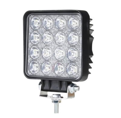 China 4Inch 48W Square Flood Work Light Pod Drive Offroad Diecast Aluminum Housing Led Lights Fog Lamp Boat Lighting For Truck Tractor ATV 4X4 for sale